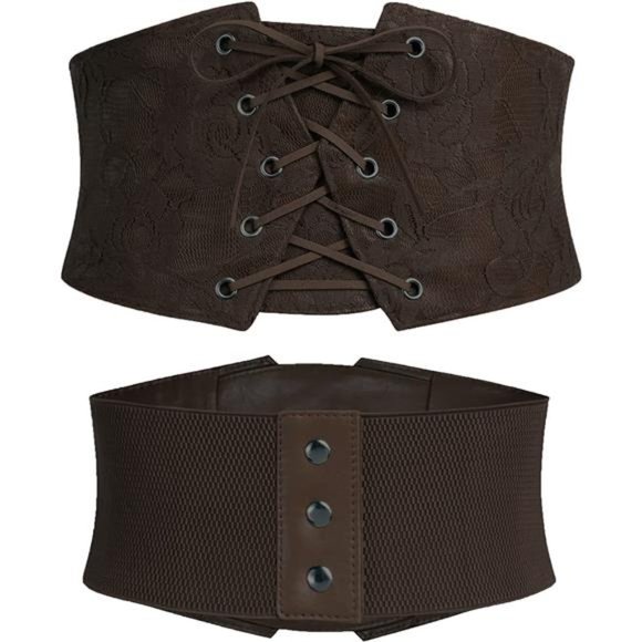 Avidlove Womens Corset Belt Tie Waist Belt Corsets Lace Up Waspie Corset main image 4